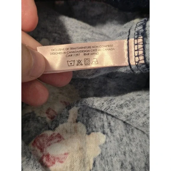 la Vie en Rose Womens Navy Blue Golden Retriever Flannel Pajama Set Large L - Picture 16 of 16